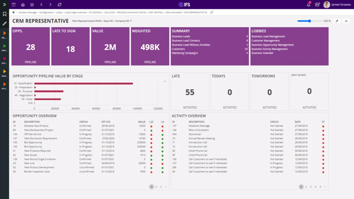 IFS Cloud : test de l'interface de ce logiciel de gestion cloud pour entreprise IFS Cloud : test de l'interface de ce logiciel de gestion cloud pour entreprise
