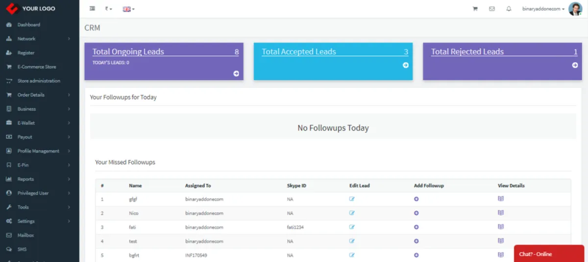 Infinite MLM : test de l'interface de ce logiciel MLM pour entreprise Infinite MLM : test de l'interface de ce logiciel MLM pour entreprise