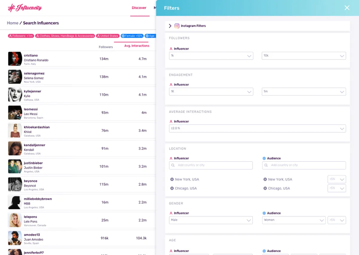 Influencity : test de l'interface de ce logiciel de marketing d'influence pour entreprise Influencity : test de l'interface de ce logiciel de marketing d'influence pour entreprise