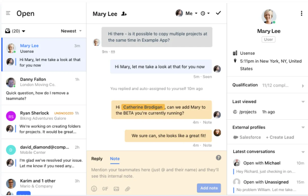 Intercom : test de l'interface de ce logiciel helpdesk pour entreprise Intercom : test de l'interface de ce logiciel helpdesk pour entreprise