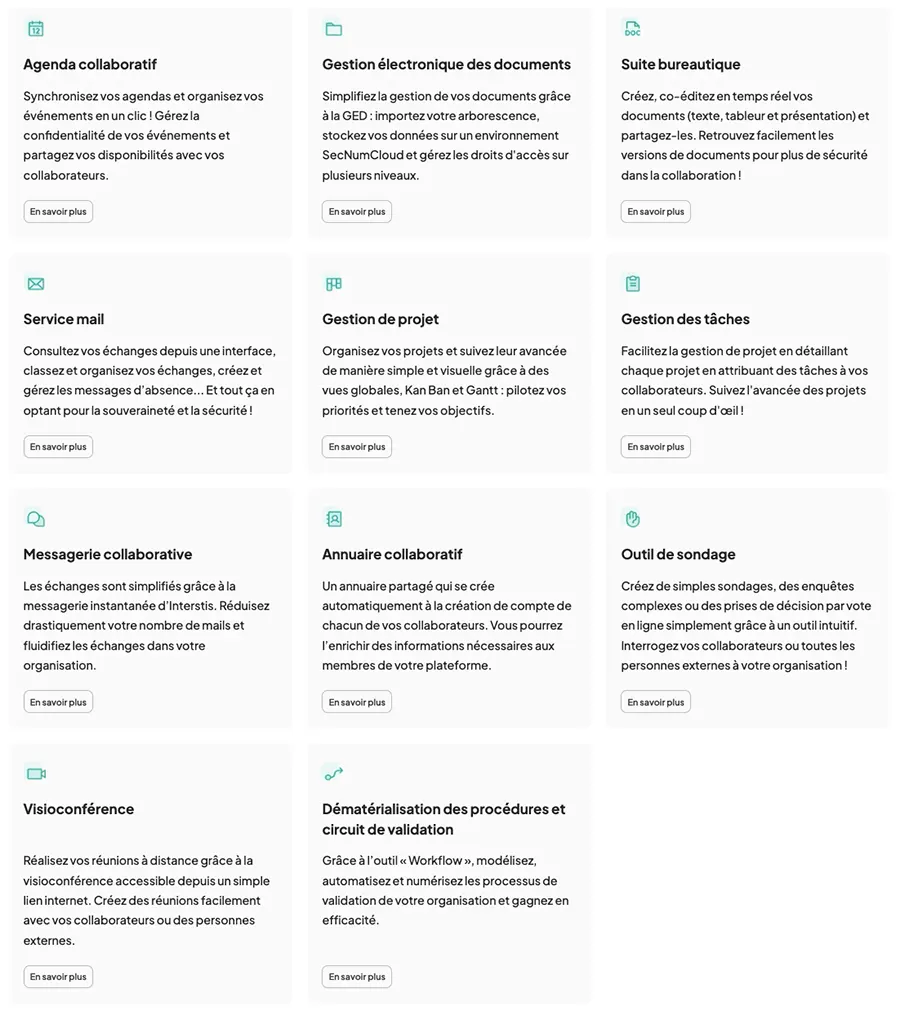interstis liste fonctionnalites interstis liste fonctionnalites