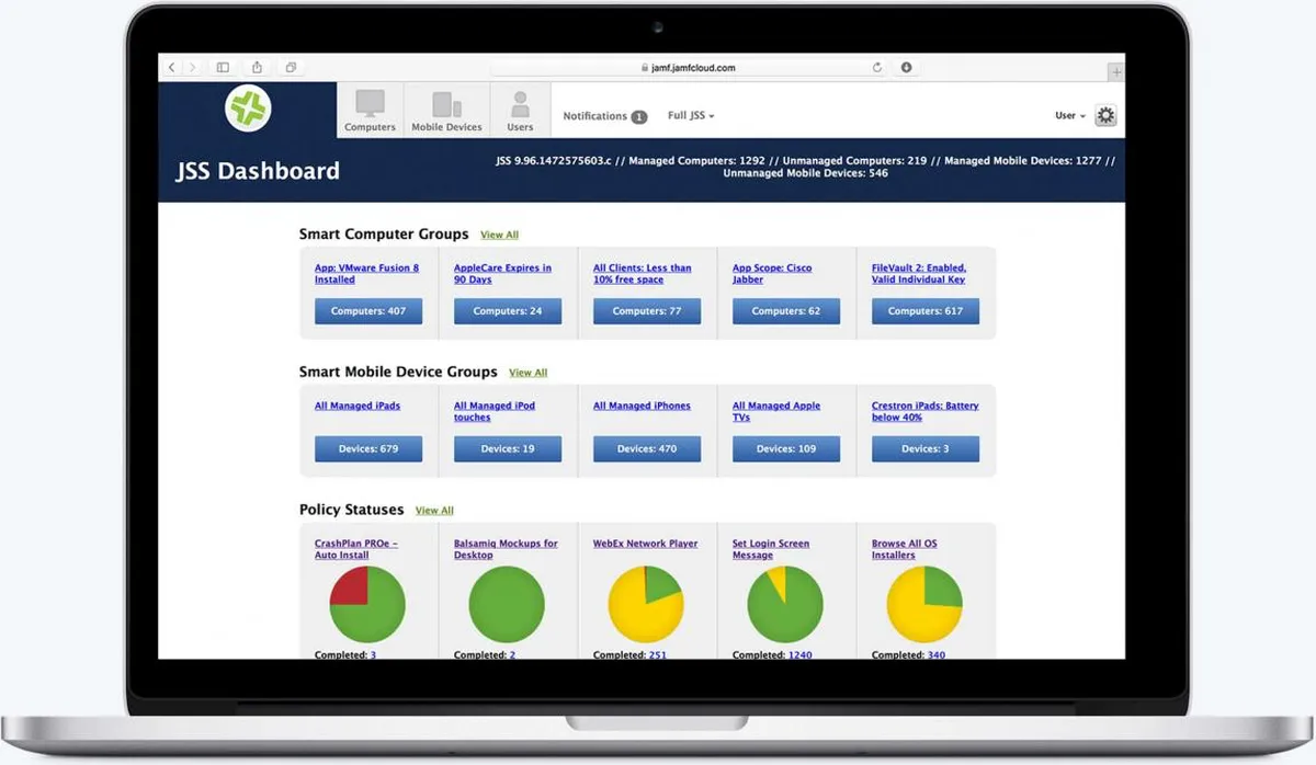 Jamf Pro : test de l'interface de ce logiciel de gestion des appareils mobiles pour entreprise Jamf Pro : test de l'interface de ce logiciel de gestion des appareils mobiles pour entreprise