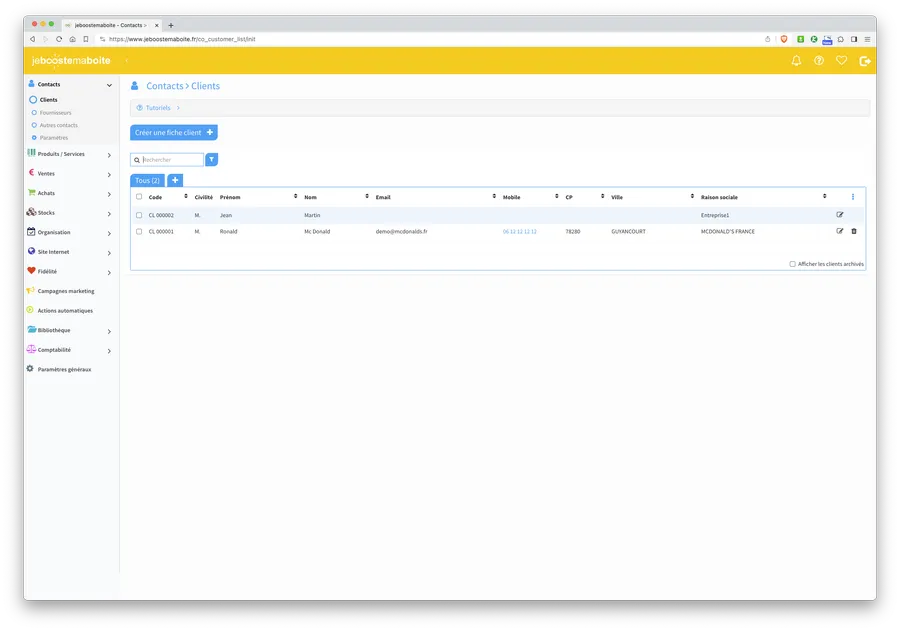 jeboostemaboite : interface jeboostemaboite : interface