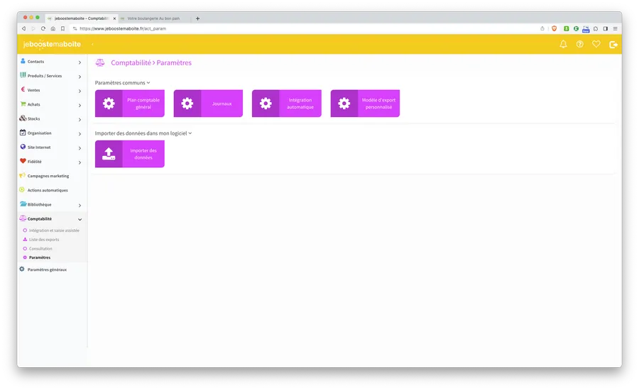 jeboostemaboite : capture d'écran comptabilité jeboostemaboite : capture d'écran comptabilité