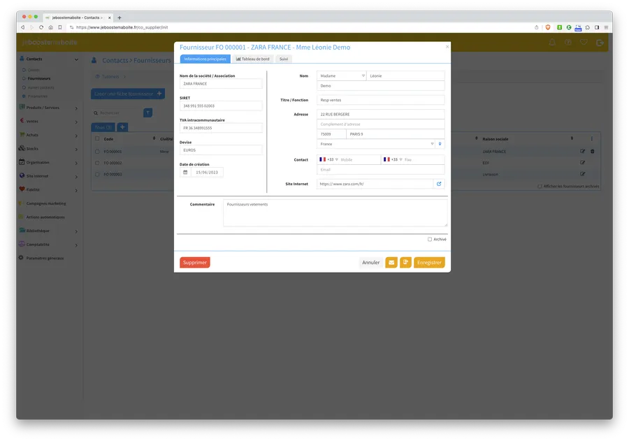 jeboostemaboite : interface jeboostemaboite : interface