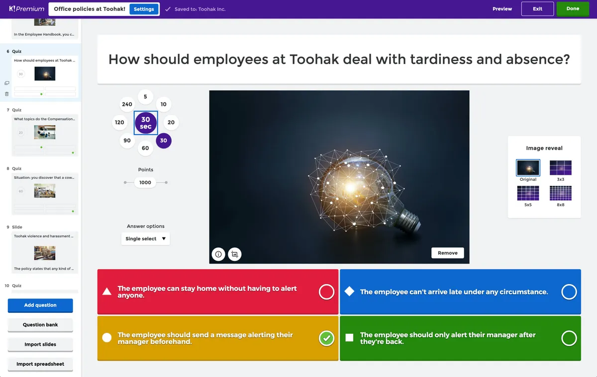 Kahoot : test de l'interface de ce logiciel de réponse à l'audience / public pour entreprise Kahoot : test de l'interface de ce logiciel de réponse à l'audience / public pour entreprise