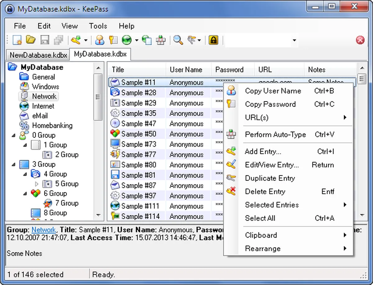 KeePass : test de l'interface de ce gestionnaire de mots de passe pour entreprise KeePass : test de l'interface de ce gestionnaire de mots de passe pour entreprise