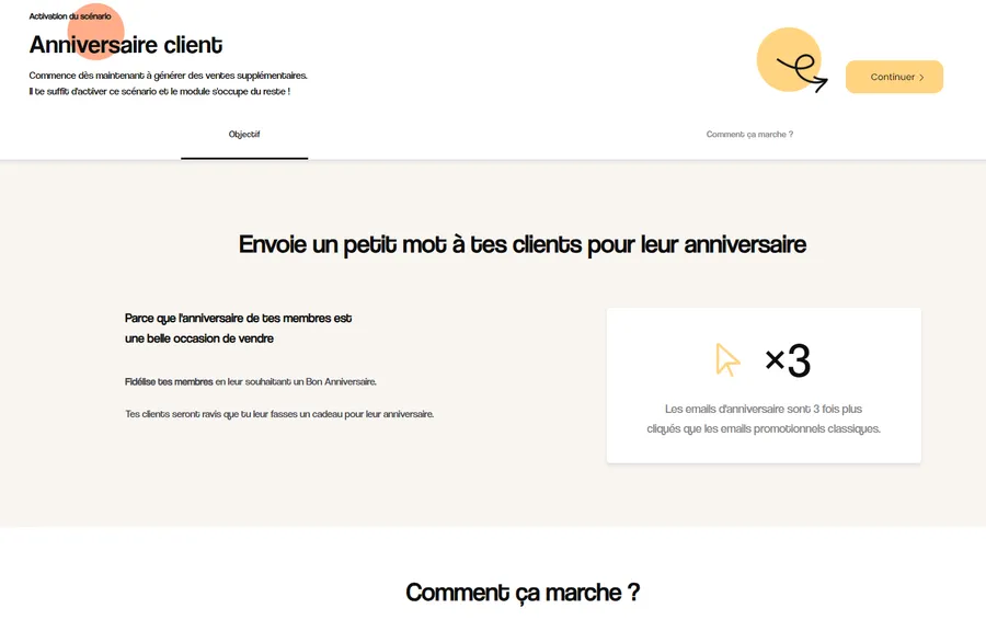 Kiliba : capture d'écran scénarios 3