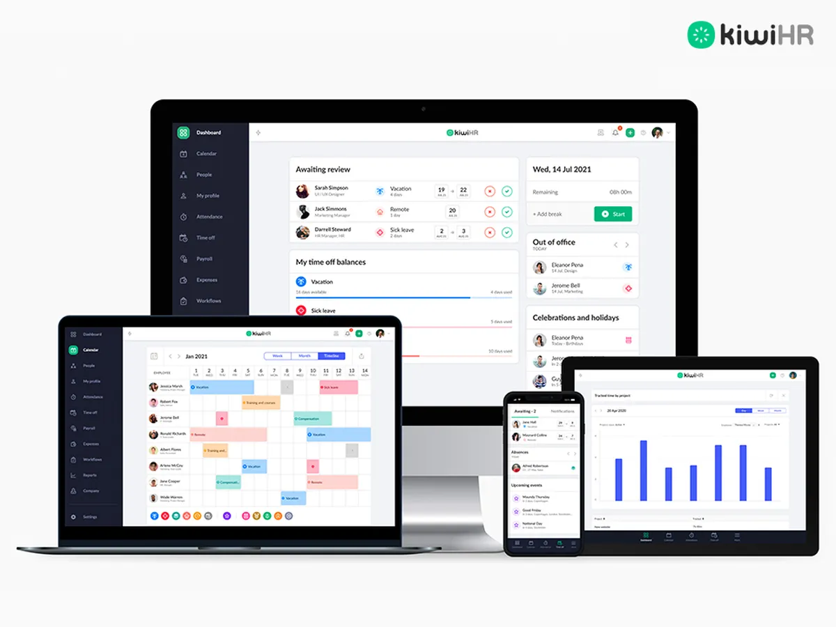 kiwiHR : test de l'interface de ce logiciel SIRH pour entreprise