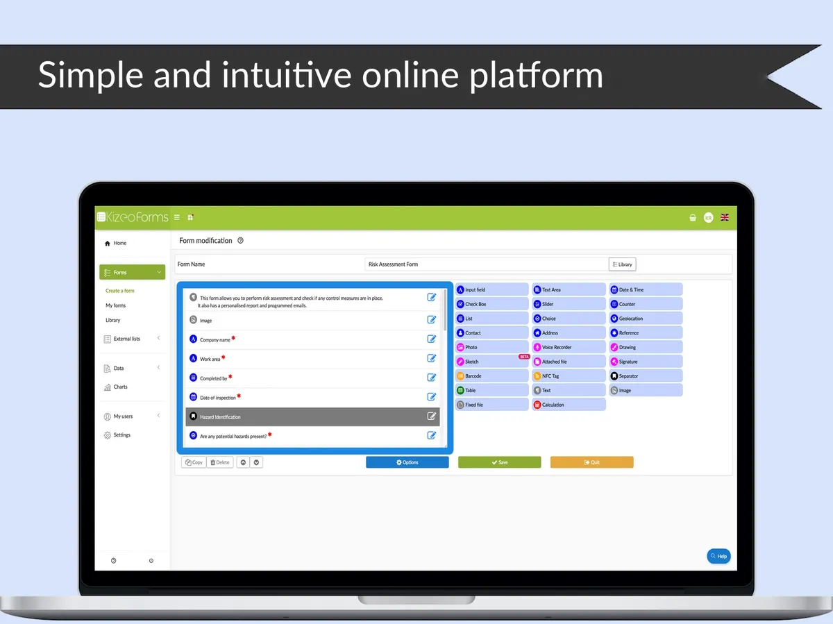 Kizeo Forms : test de l'interface de ce logiciel de création de formulaires pour entreprise