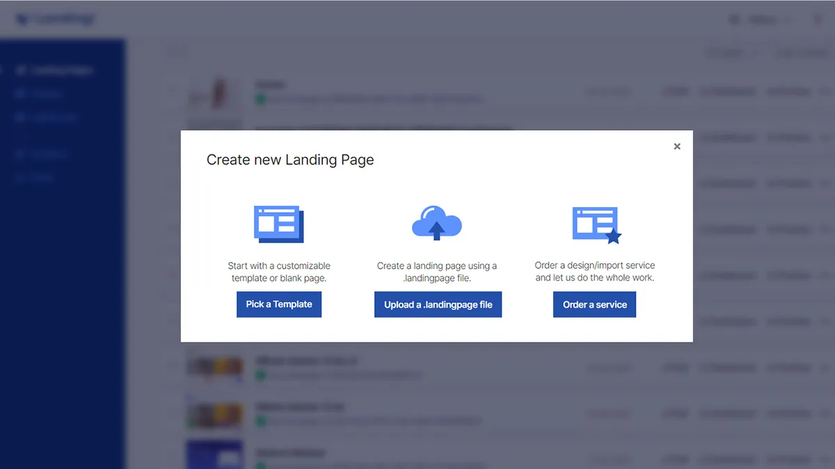Landingi : test de l'interface de ce logiciel de landing pages pour entreprise
