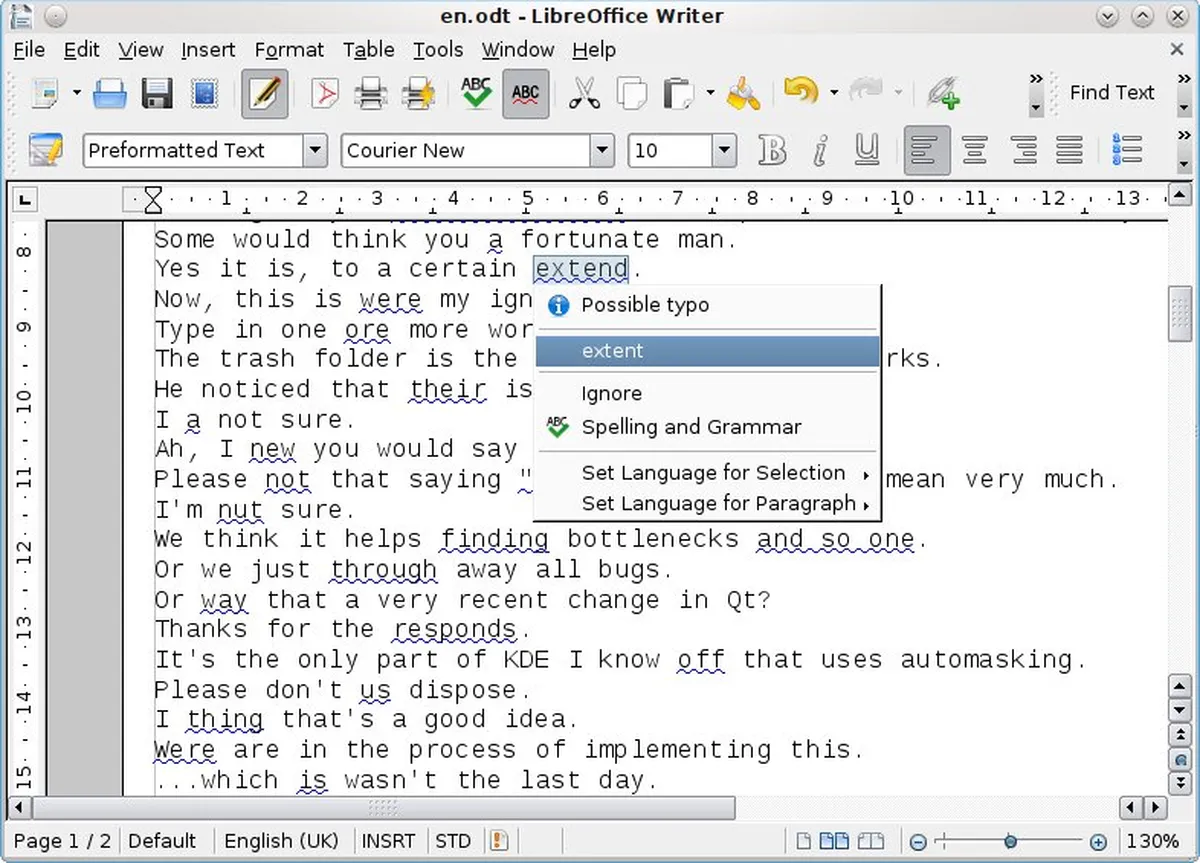 LanguageTool : test de l'interface de ce correcteur d'orthographe / grammaire pour entreprise