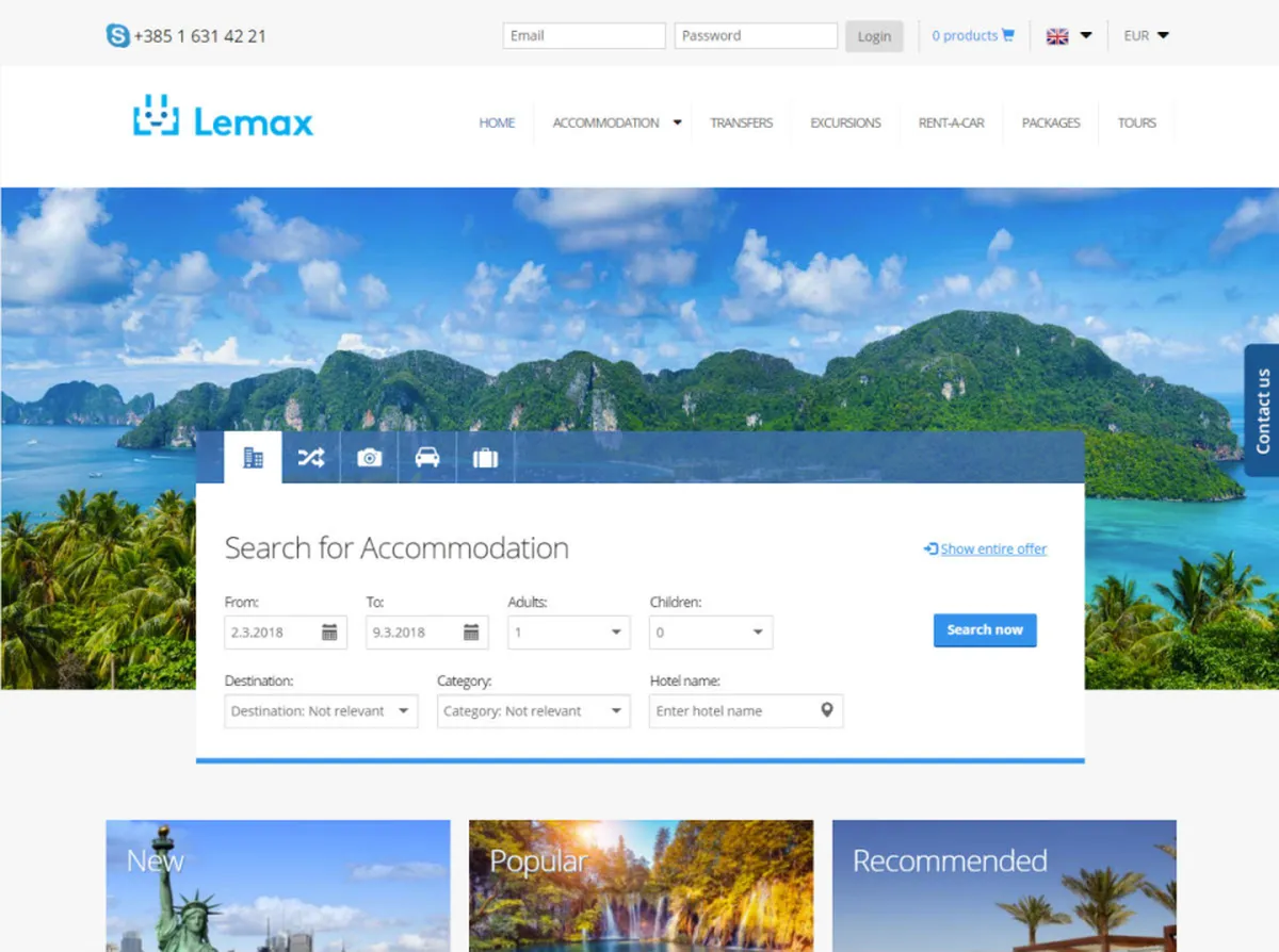 Lemax : test de l'interface de ce logiciel pour le tourisme pour entreprise Lemax : test de l'interface de ce logiciel pour le tourisme pour entreprise