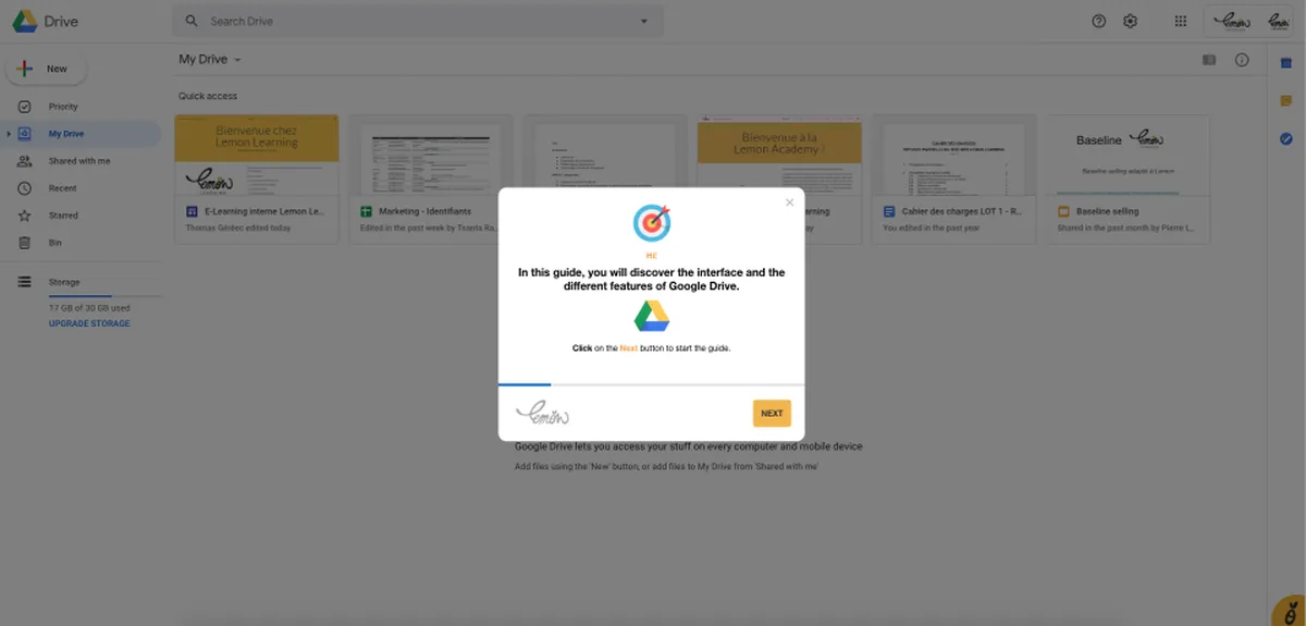 Lemon Learning : test de l'interface de cette plateforme d'adoption numérique pour entreprise Lemon Learning : test de l'interface de cette plateforme d'adoption numérique pour entreprise