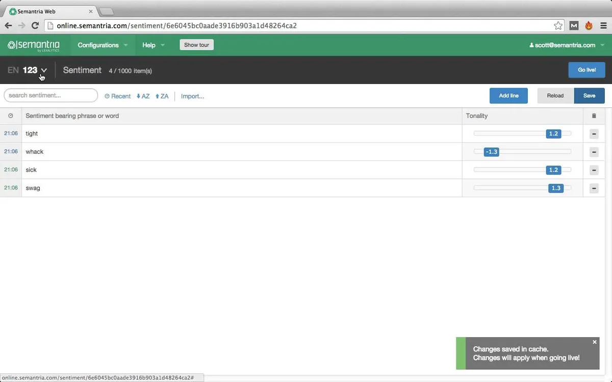 Lexalytics : test de l'interface de ce logiciel NLP pour entreprise Lexalytics : test de l'interface de ce logiciel NLP pour entreprise