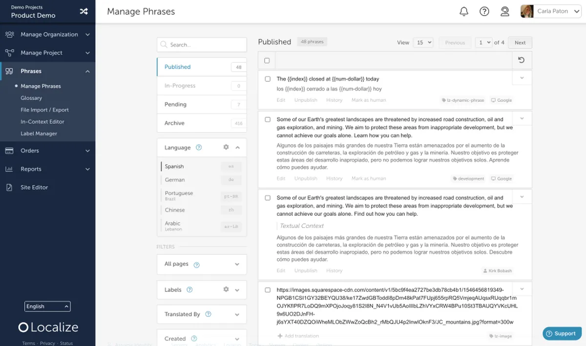Localize : test de l'interface de ce logiciel de traduction pour entreprise