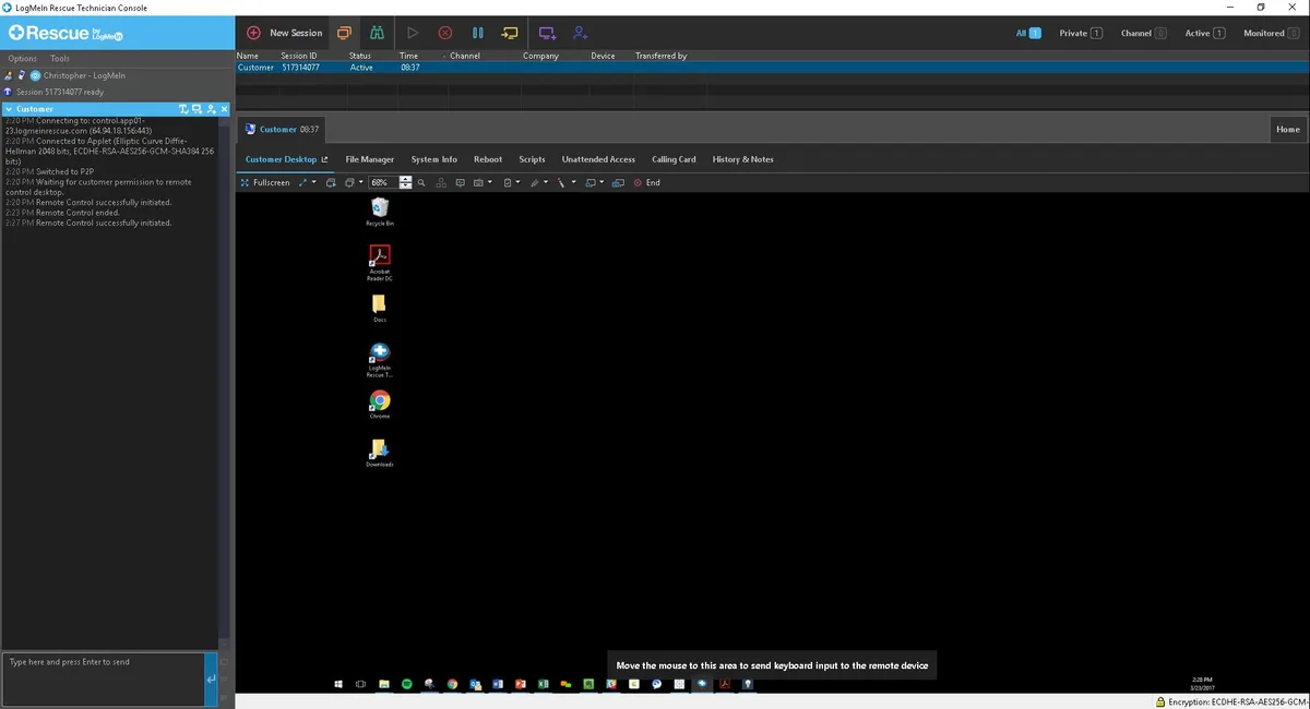 LogMeIn Rescue : test de l'interface de ce logiciel RMM pour entreprise