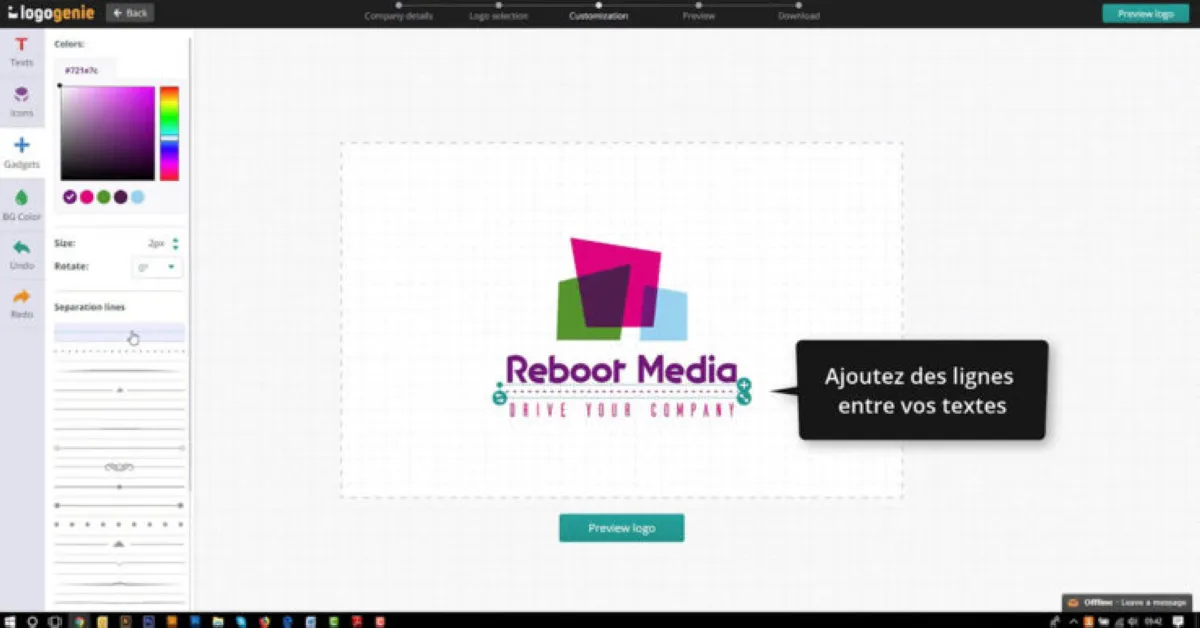 Logogenie : test de l'interface de ce logiciel de création de logo pour entreprise Logogenie : test de l'interface de ce logiciel de création de logo pour entreprise
