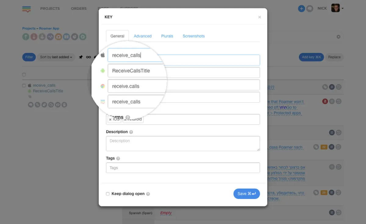 Lokalise : test de l'interface de ce logiciel de traduction pour entreprise Lokalise : test de l'interface de ce logiciel de traduction pour entreprise