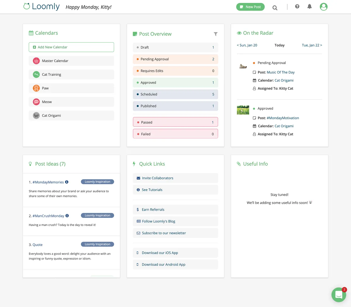 Loomly : test de l'interface de ce logiciel de gestion des réseaux sociaux pour entreprise Loomly : test de l'interface de ce logiciel de gestion des réseaux sociaux pour entreprise