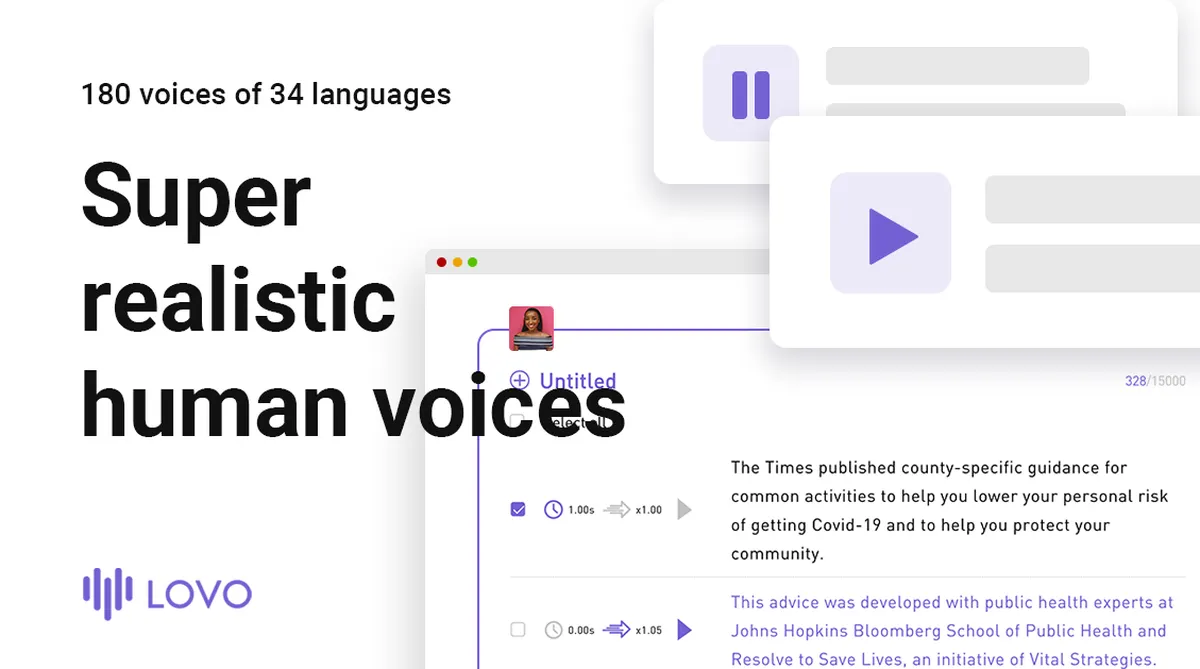 Lovo.ai : test de l'interface de ce générateur de voix par IA pour entreprise