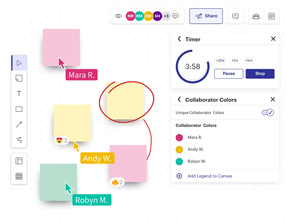 LucidSpark : test de l'interface de ce logiciel de tableau blanc virtuels pour entreprise LucidSpark : test de l'interface de ce logiciel de tableau blanc virtuels pour entreprise