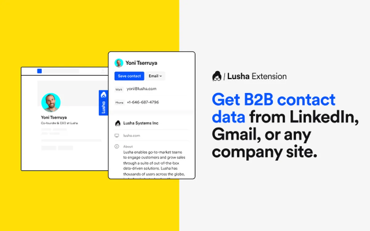 Lusha : test de l'interface de ce logiciel de génération de leads pour entreprise