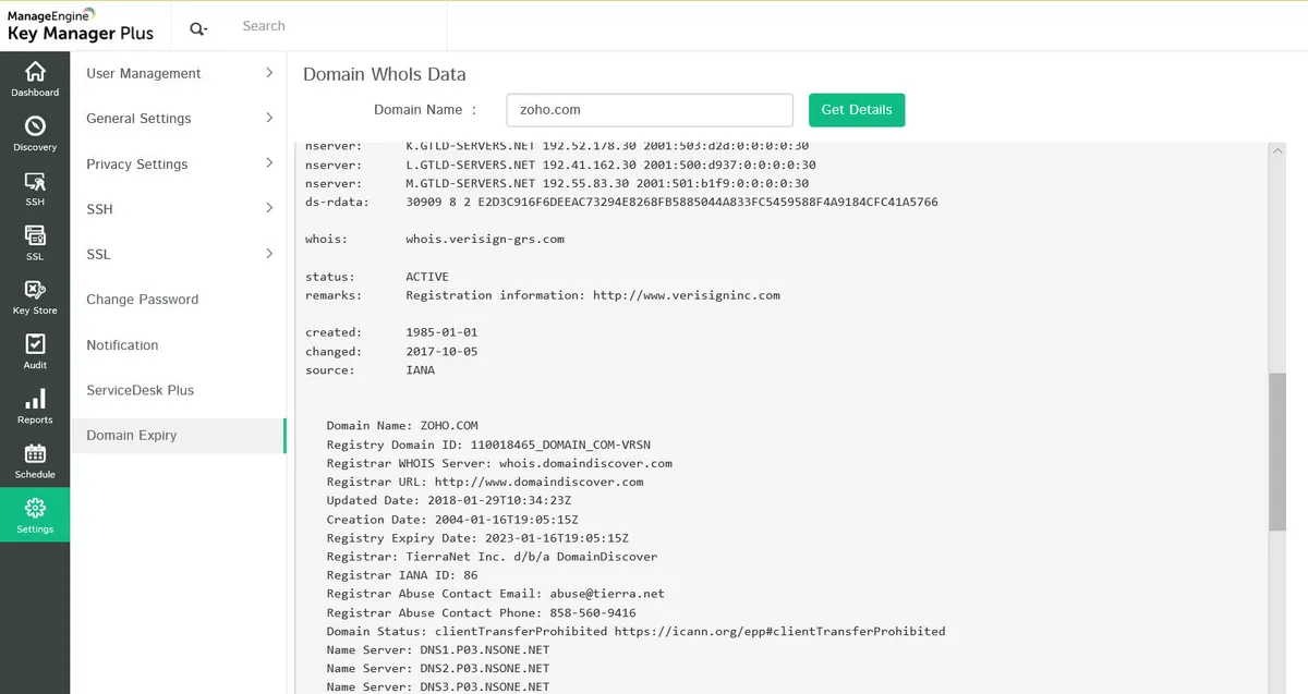 ManageEngine Key Manager Plus : test de l'interface de cette plateforme MSP pour entreprise ManageEngine Key Manager Plus : test de l'interface de cette plateforme MSP pour entreprise