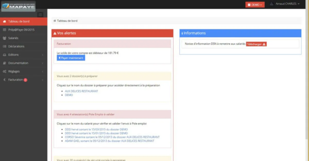 Mapaye : test de l'interface de ce logiciel de paie pour entreprise Mapaye : test de l'interface de ce logiciel de paie pour entreprise