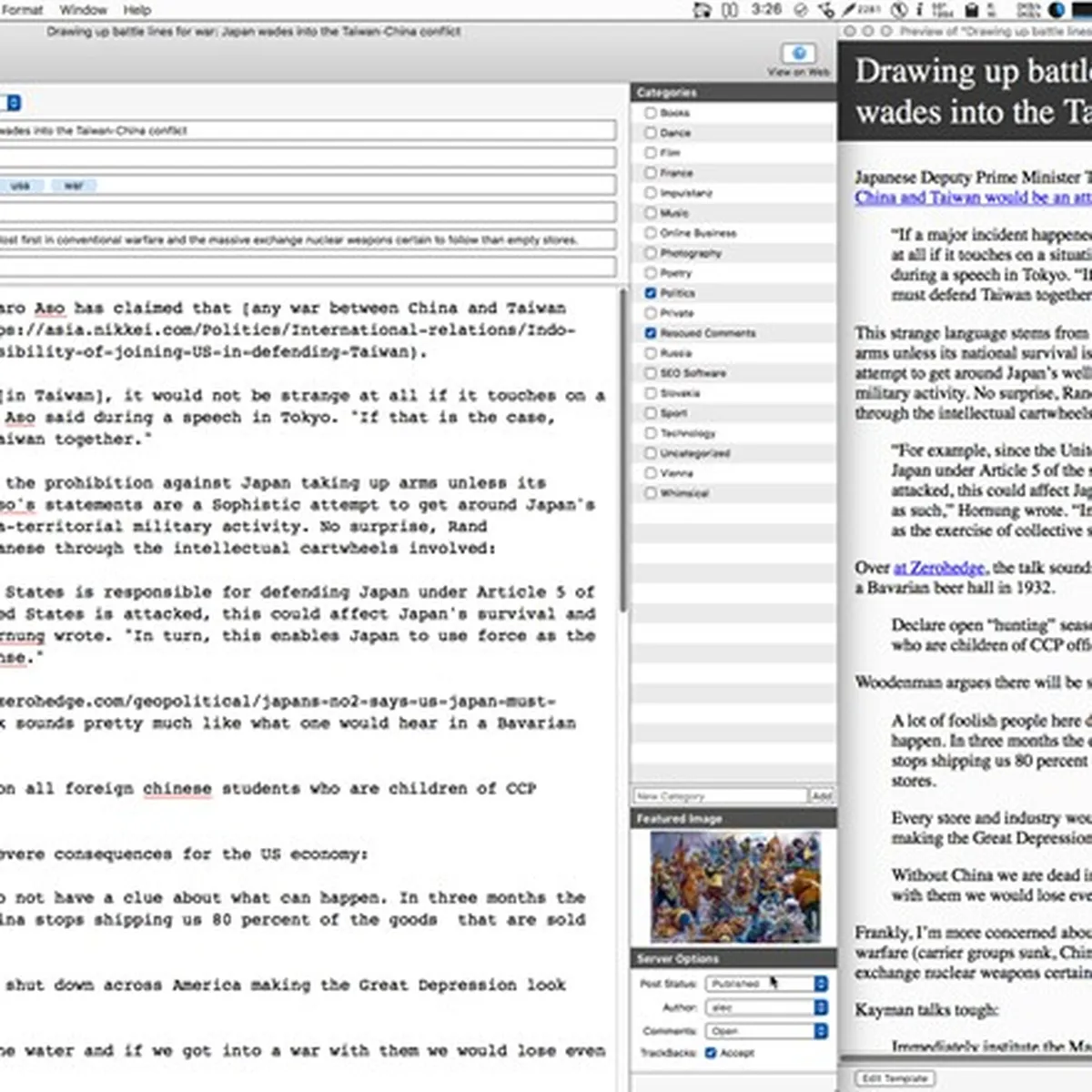MarsEdit : test de l'interface de ce éditeur de texte pour entreprise MarsEdit : test de l'interface de ce éditeur de texte pour entreprise
