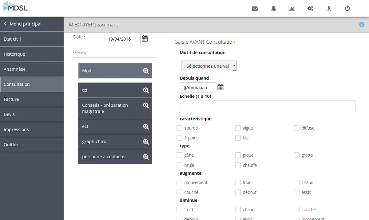 MDSL : test de l'interface de ce logiciel pour la santé pour entreprise MDSL : test de l'interface de ce logiciel pour la santé pour entreprise