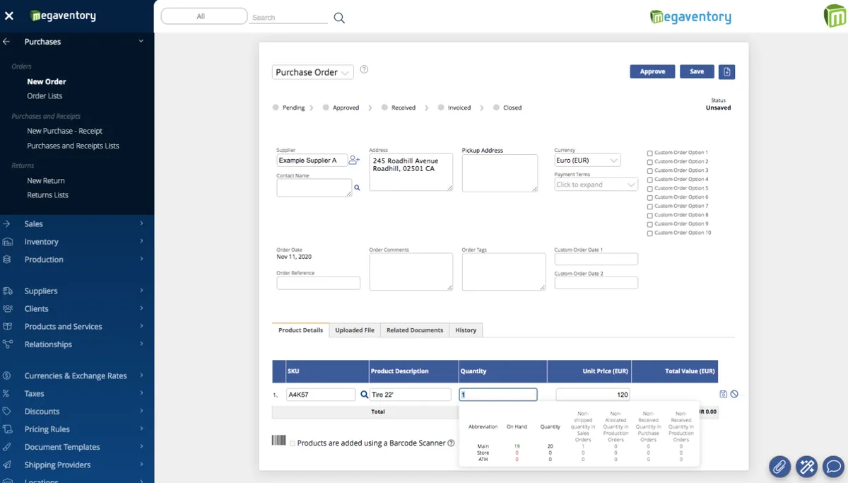 Megaventory : test de l'interface de ce logiciel de gestion des stocks et de l'inventaire pour entreprise Megaventory : test de l'interface de ce logiciel de gestion des stocks et de l'inventaire pour entreprise