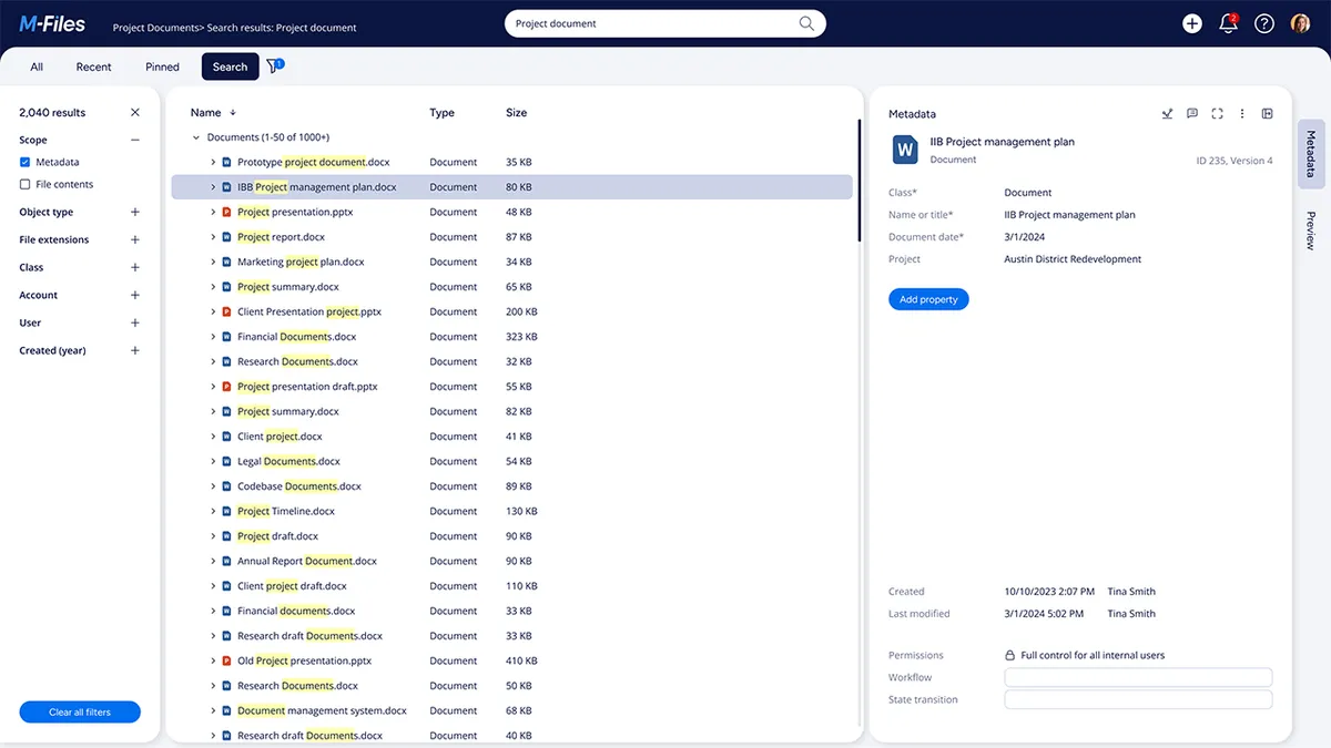 Mfiles : test de l'interface de ce logiciel de gestion de contenu d'entreprise pour entreprise