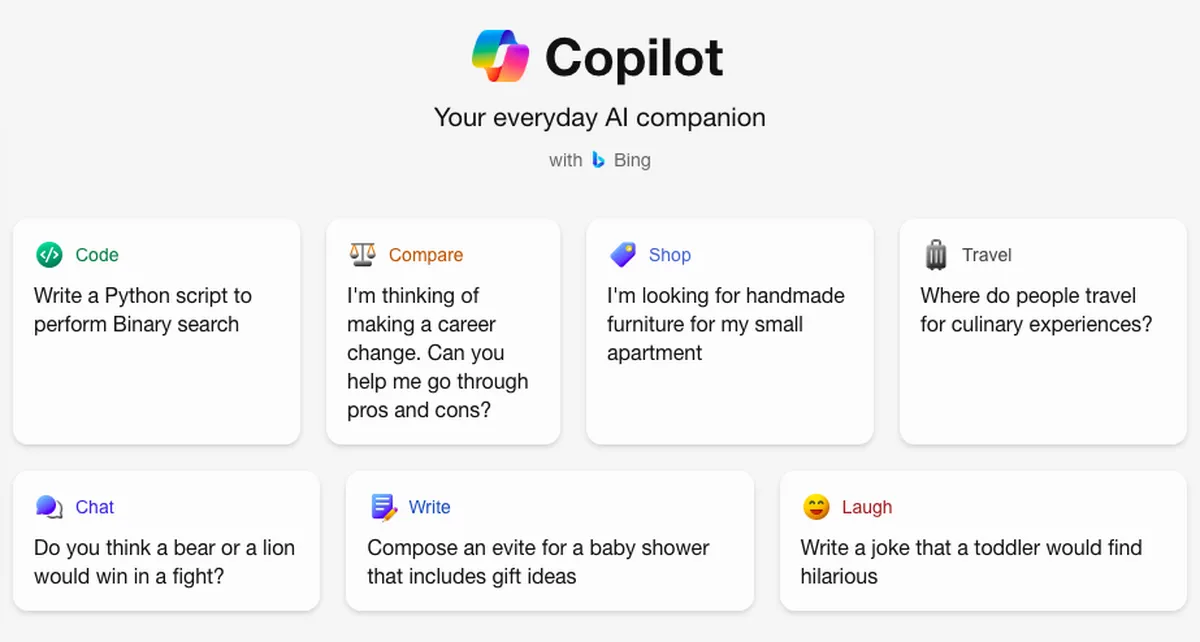 Microsoft Copilot : test de l'interface de ce logiciel d'IA générative pour entreprise Microsoft Copilot : test de l'interface de ce logiciel d'IA générative pour entreprise