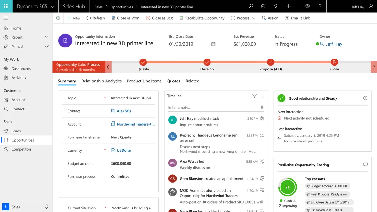 Microsoft Dynamics 365 : test de l'interface de ce logiciel ERP pour entreprise