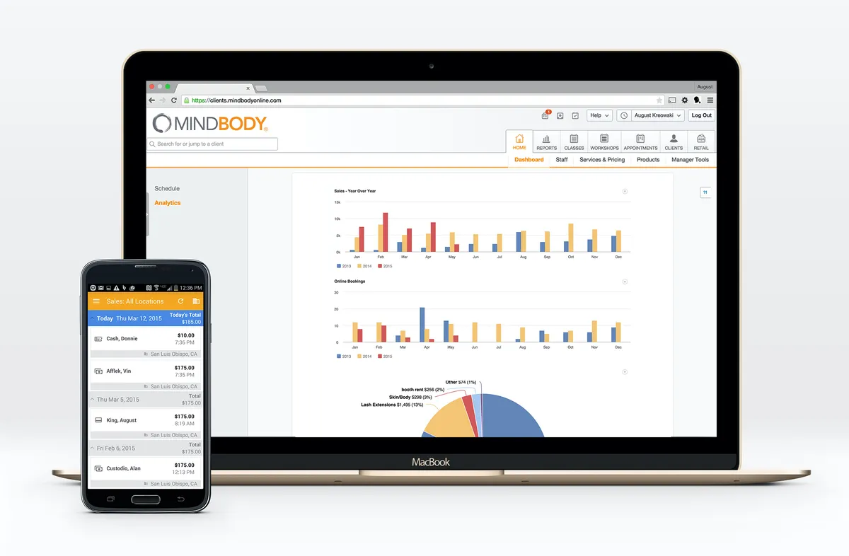 MINDBODY : test de l'interface de ce logiciel pour club de fitness / sport pour entreprise MINDBODY : test de l'interface de ce logiciel pour club de fitness / sport pour entreprise