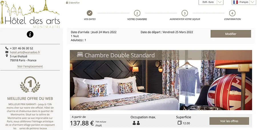 module reservation hotel