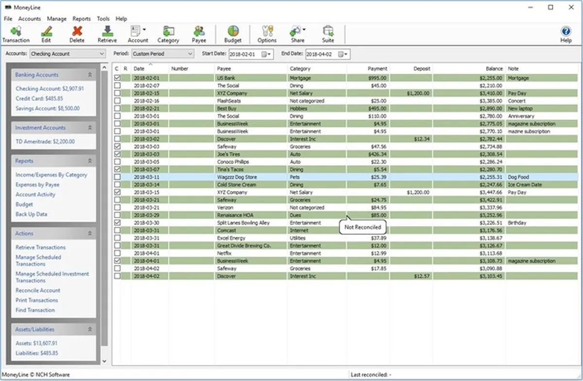 MoneyLine : test de l'interface de ce logiciel de gestion des finances personnelles pour entreprise MoneyLine : test de l'interface de ce logiciel de gestion des finances personnelles pour entreprise