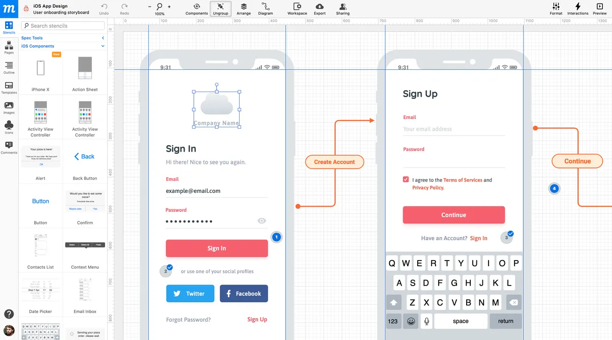 Moqups : test de l'interface de ce logiciel wireframe pour entreprise Moqups : test de l'interface de ce logiciel wireframe pour entreprise