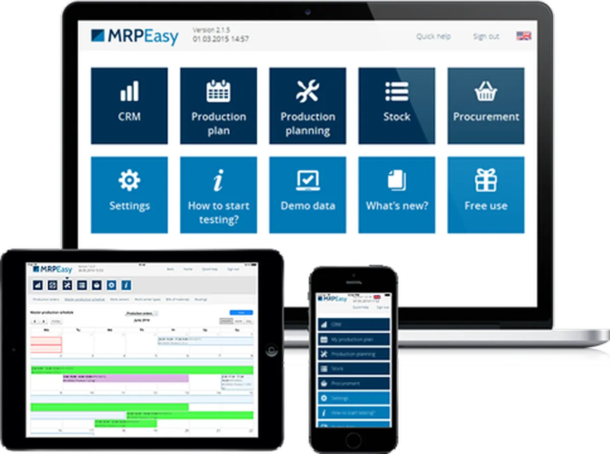 MRPEasy : test de l'interface de ce logiciel MRP pour entreprise