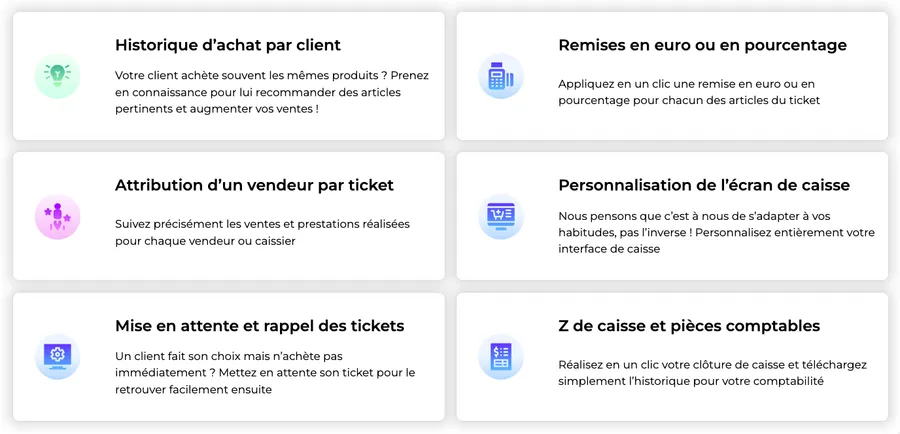mybe : fonctionnalités encaissement