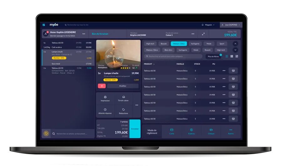 mybe : logiciel de caisse