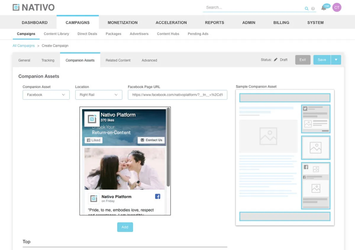 Nativo : test de l'interface de cette plateforme de publicité native pour entreprise