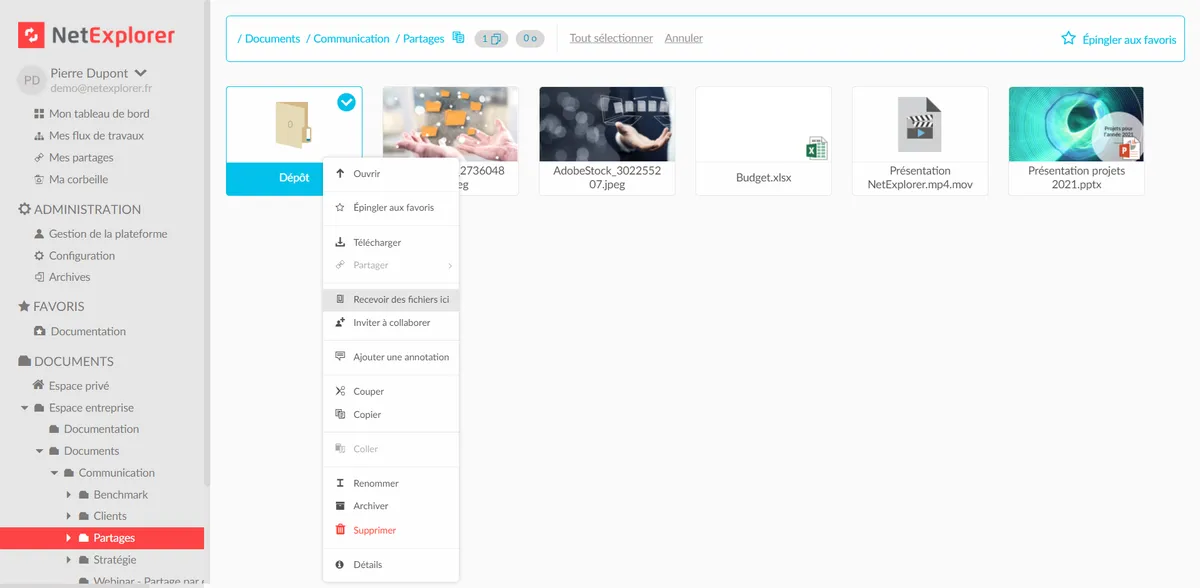 Netexplorer Workspace : test de l'interface de ce logiciel de stockage / partage fichiers pour entreprise Netexplorer Workspace : test de l'interface de ce logiciel de stockage / partage fichiers pour entreprise
