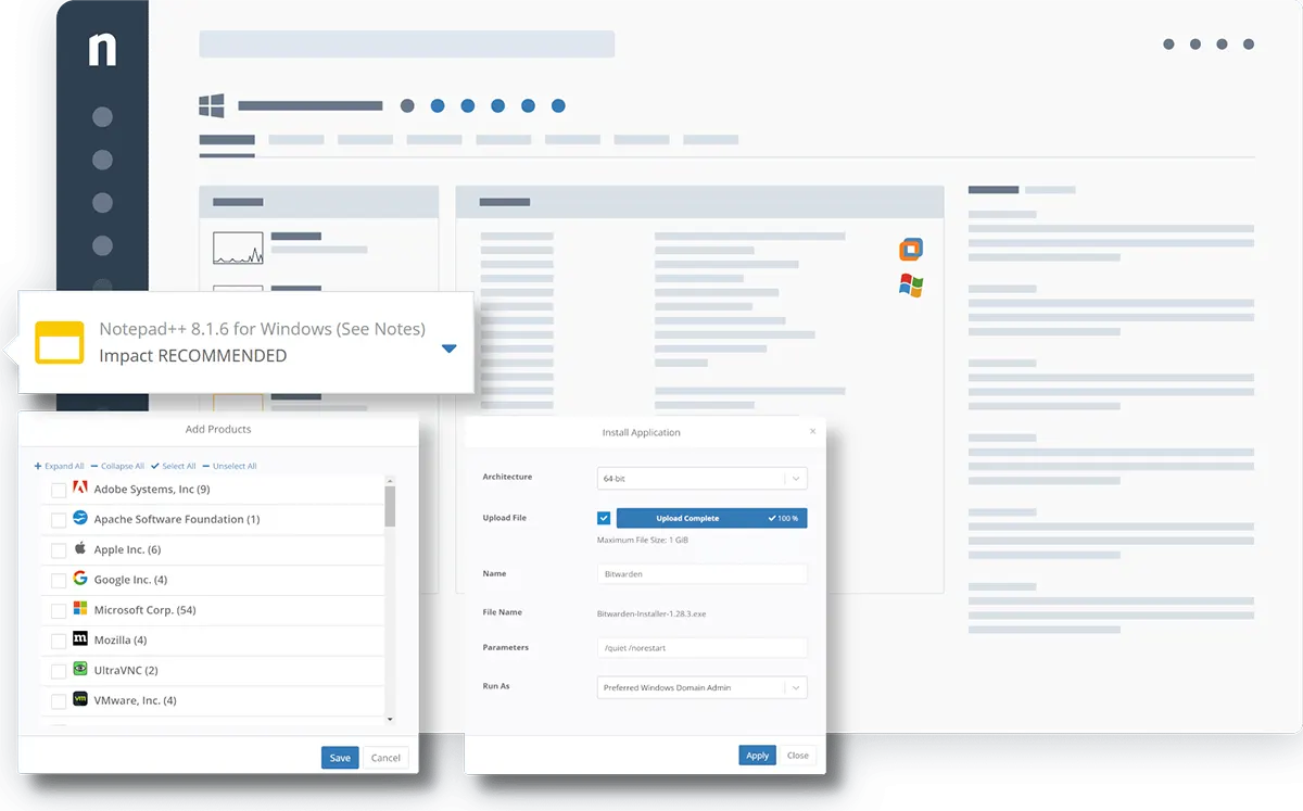 NinjaOne Déploiement de logiciels NinjaOne Déploiement de logiciels