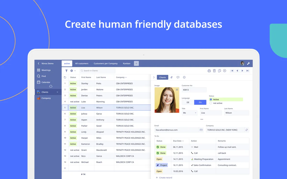 Ninox : test de l'interface de ce logiciel Low Code / No Code pour entreprise