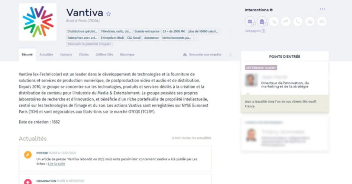 Nomination : test de l'interface de ce logiciel de génération de leads pour entreprise
