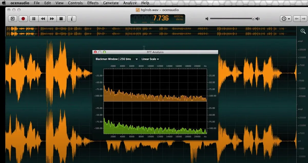 Ocenaudio : test de l'interface de ce logiciel d'édition audio pour entreprise