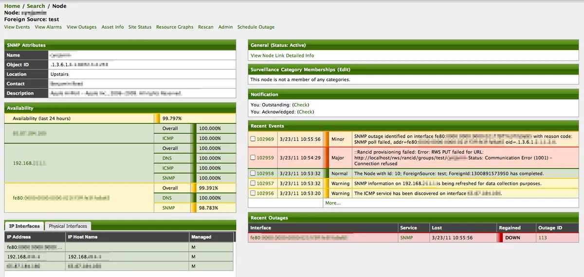 OpenNMS : test de l'interface de ce logiciel de gestion de serveurs pour entreprise OpenNMS : test de l'interface de ce logiciel de gestion de serveurs pour entreprise