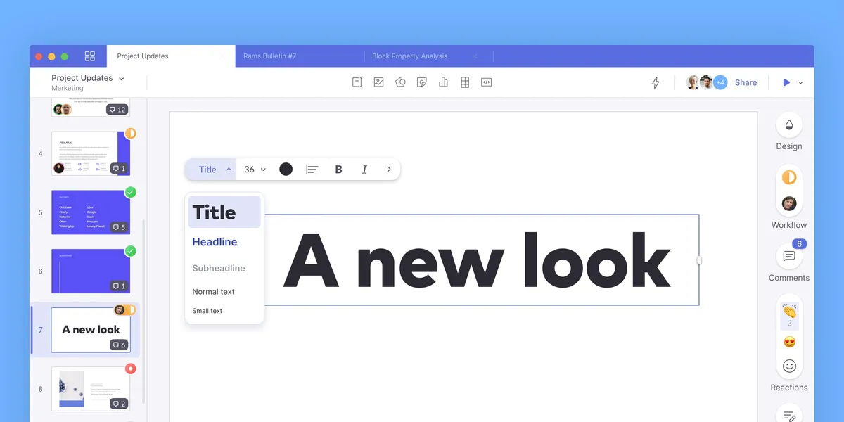 Pitch : test de l'interface de ce logiciel de présentation pour entreprise Pitch : test de l'interface de ce logiciel de présentation pour entreprise